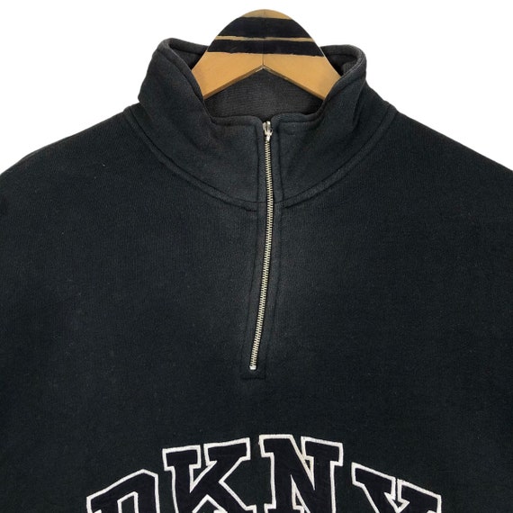 Vintage DKNY Mock Neck sweatshirt Pullover Sweate… - image 5