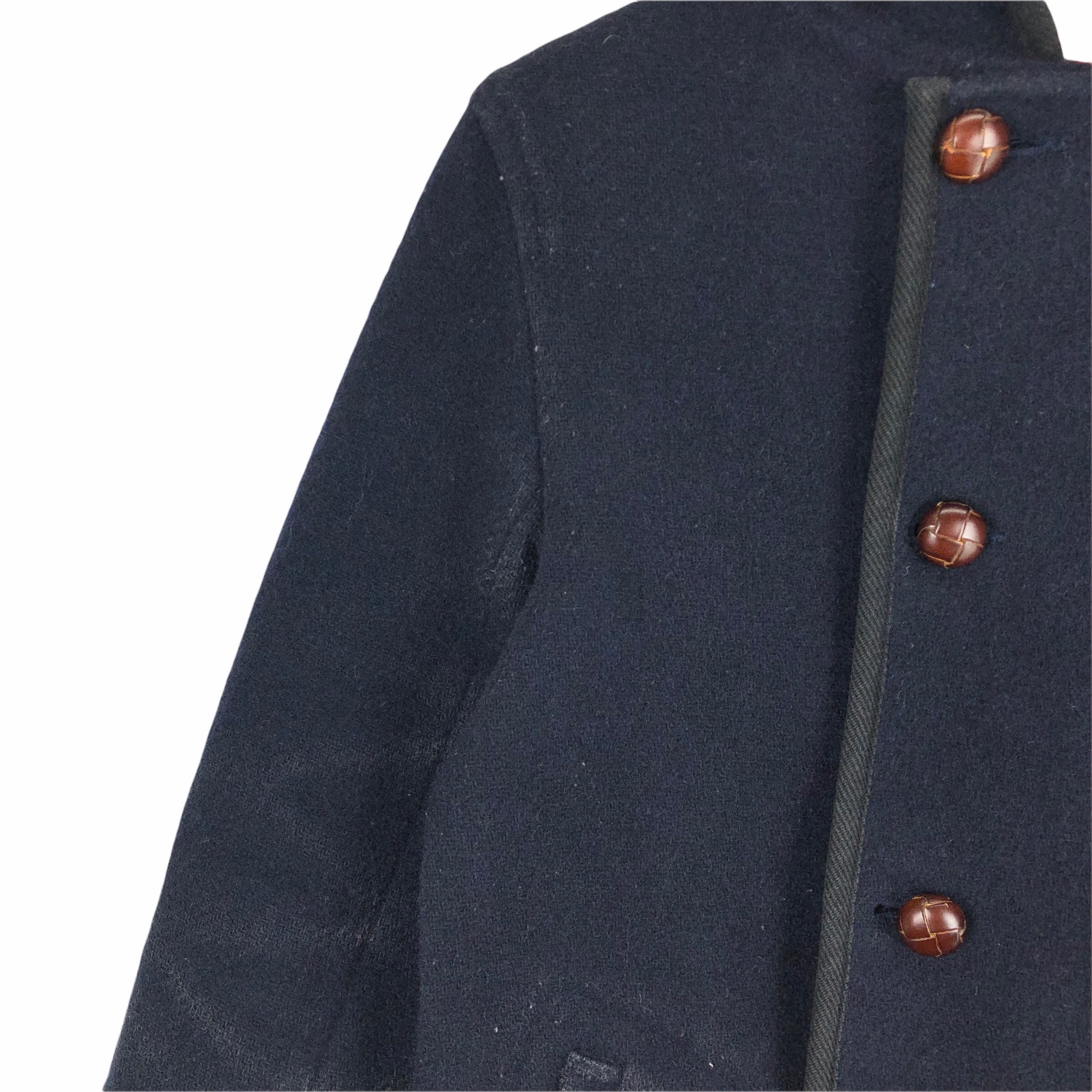 Vintage Danton Wool Peacoat Hoodie - French Workwear Jacket - Size