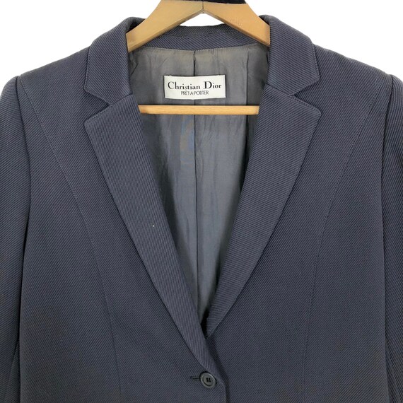 Vintage 90s Christian Dior Prêt-a-porter Wool Short Coat