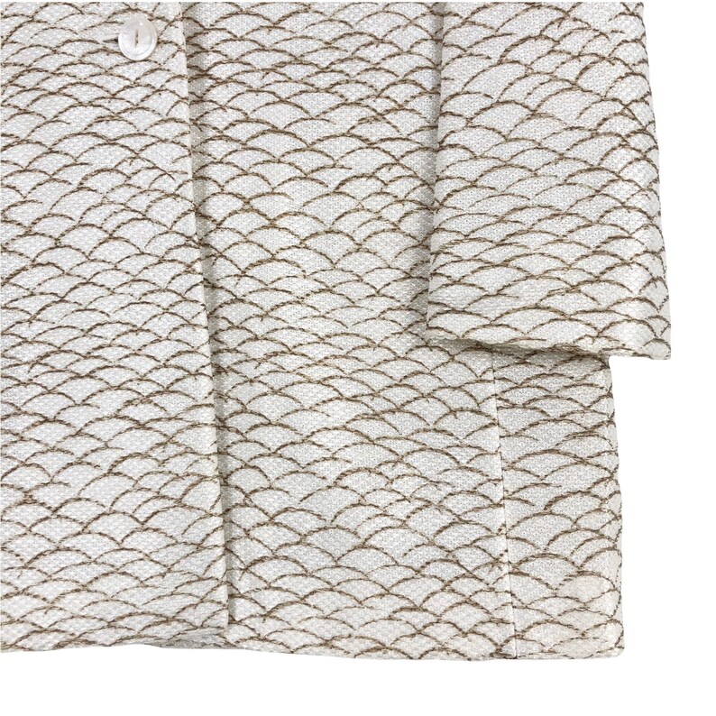 Genny Viscose Blazer Fish Scale Pattern Single Breasted Two Etsy