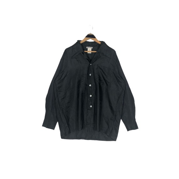 Vintage Issey Miyake 1999 S/S Nylon Button Up Shi… - image 2