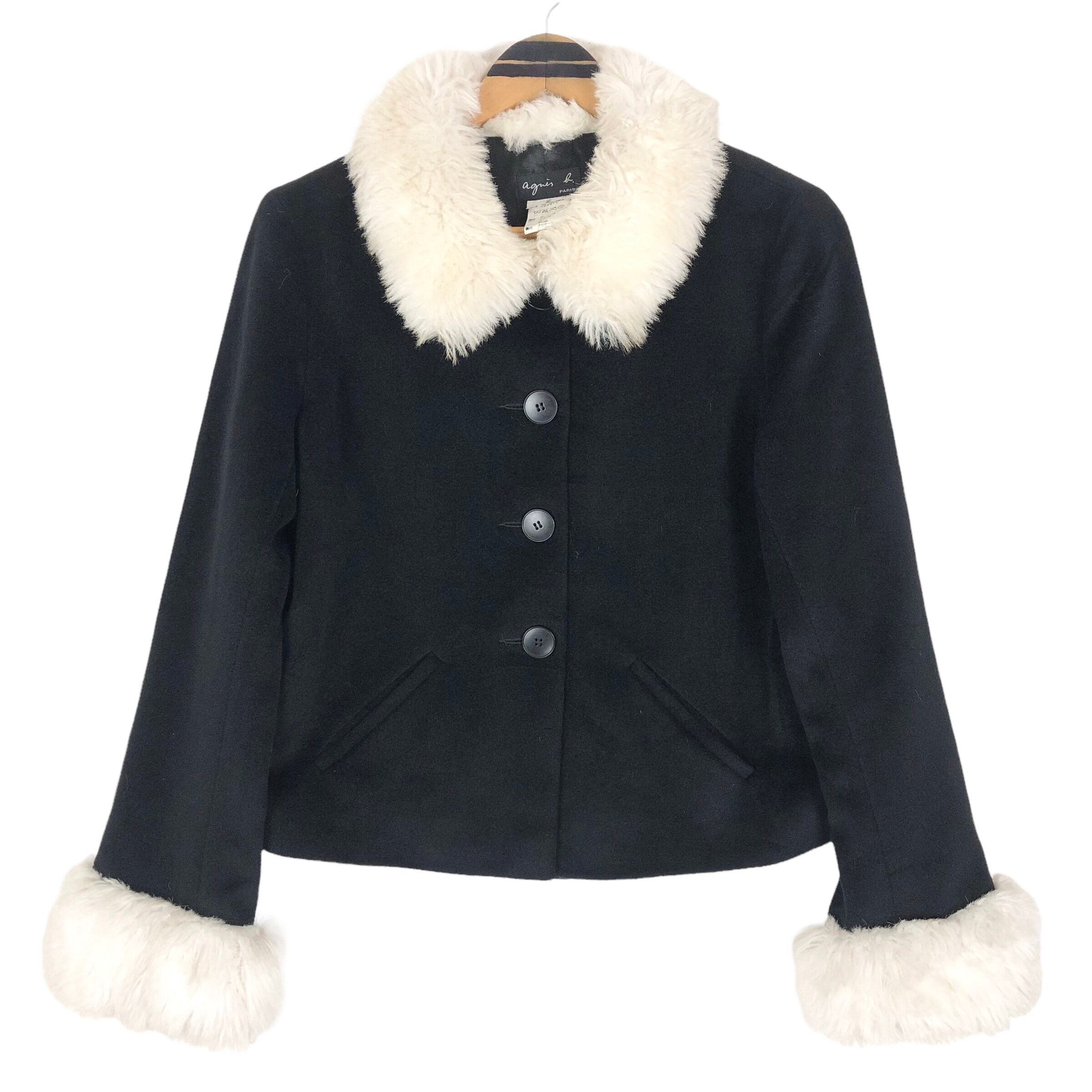 Vintage Agnes B Paris Wool Jacket: Trim, Size 2 - Etsy