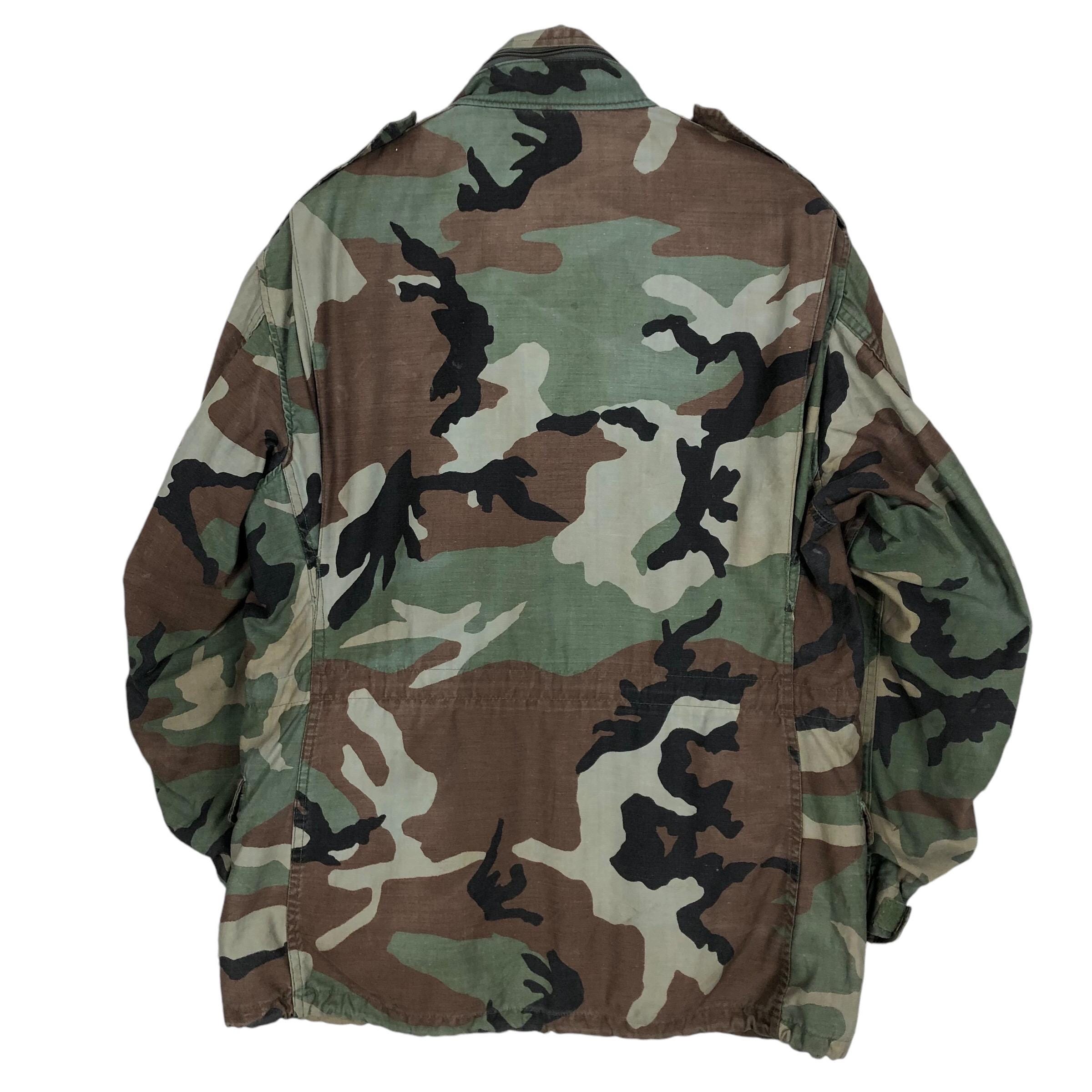 Vintage 80s USMC M-65 Camouflage Field Jacket - Size L - Etsy