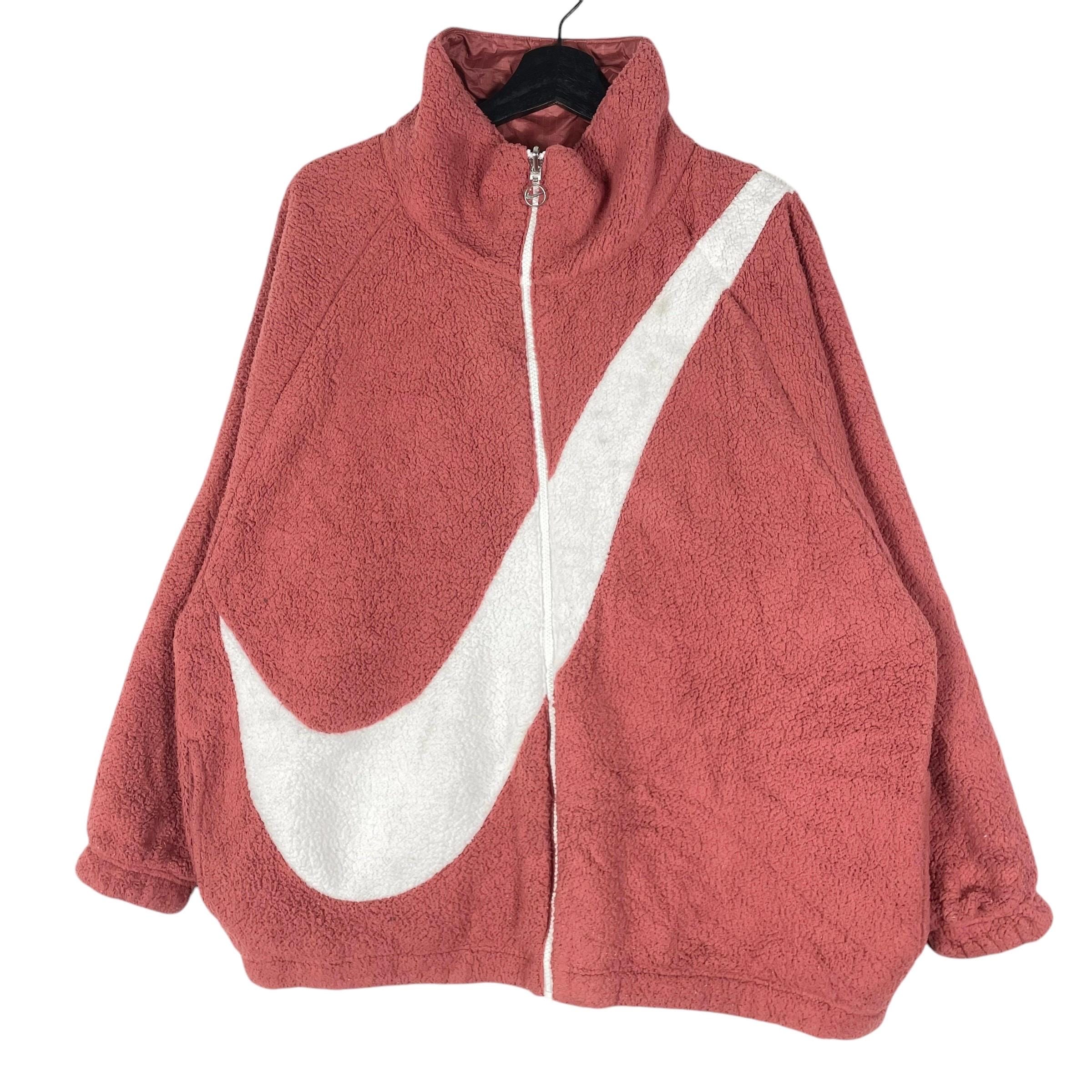 nike big swoosh sherpa jacket