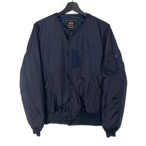 J.S.B. MA-1ジャケット 青 サイズ Ｓ JSB MA-1 Bomber Jacket Japanese Brand Military Fashion Mens