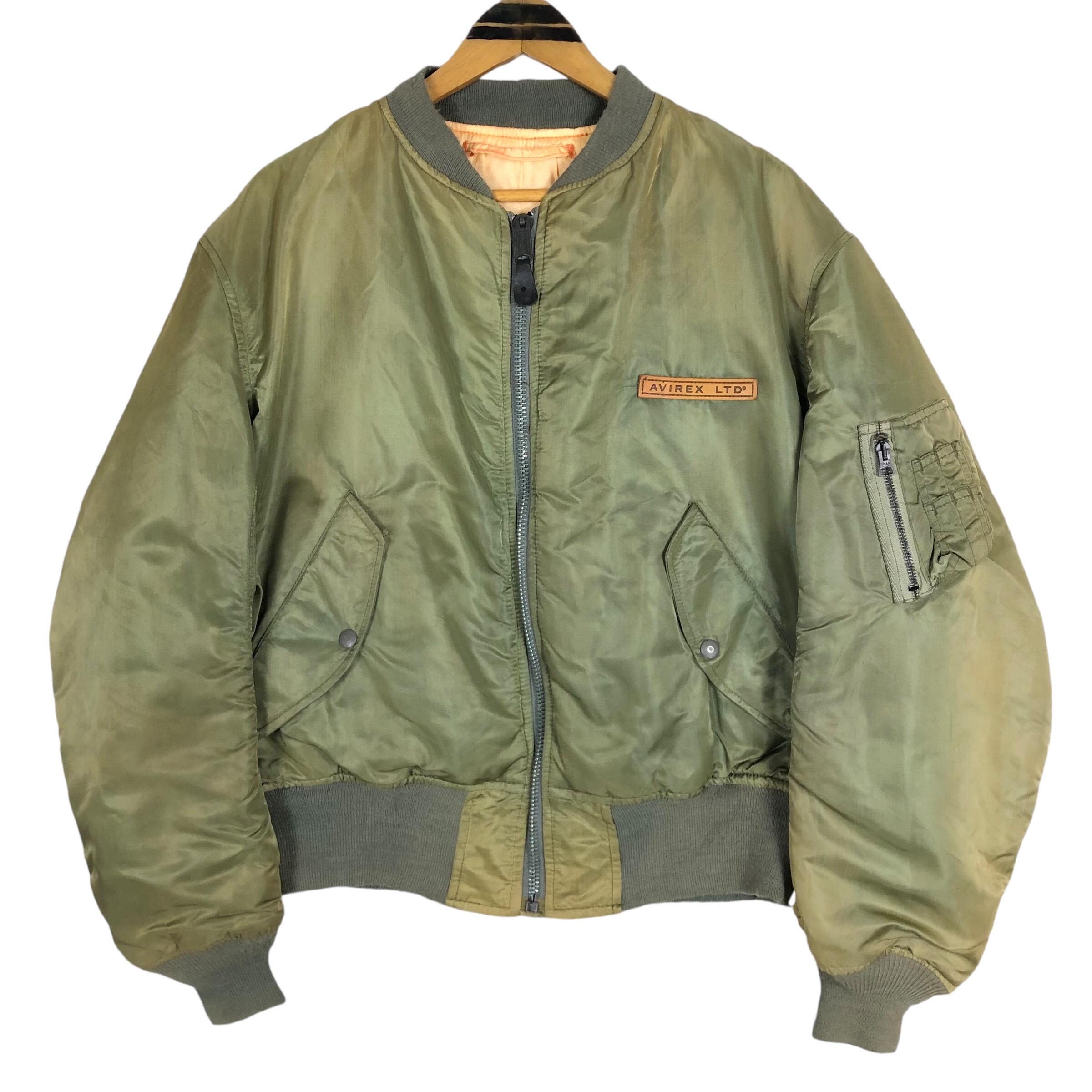 Vintage Avirex USA MA-1 Bomber Jacket: 90s Military Reversible