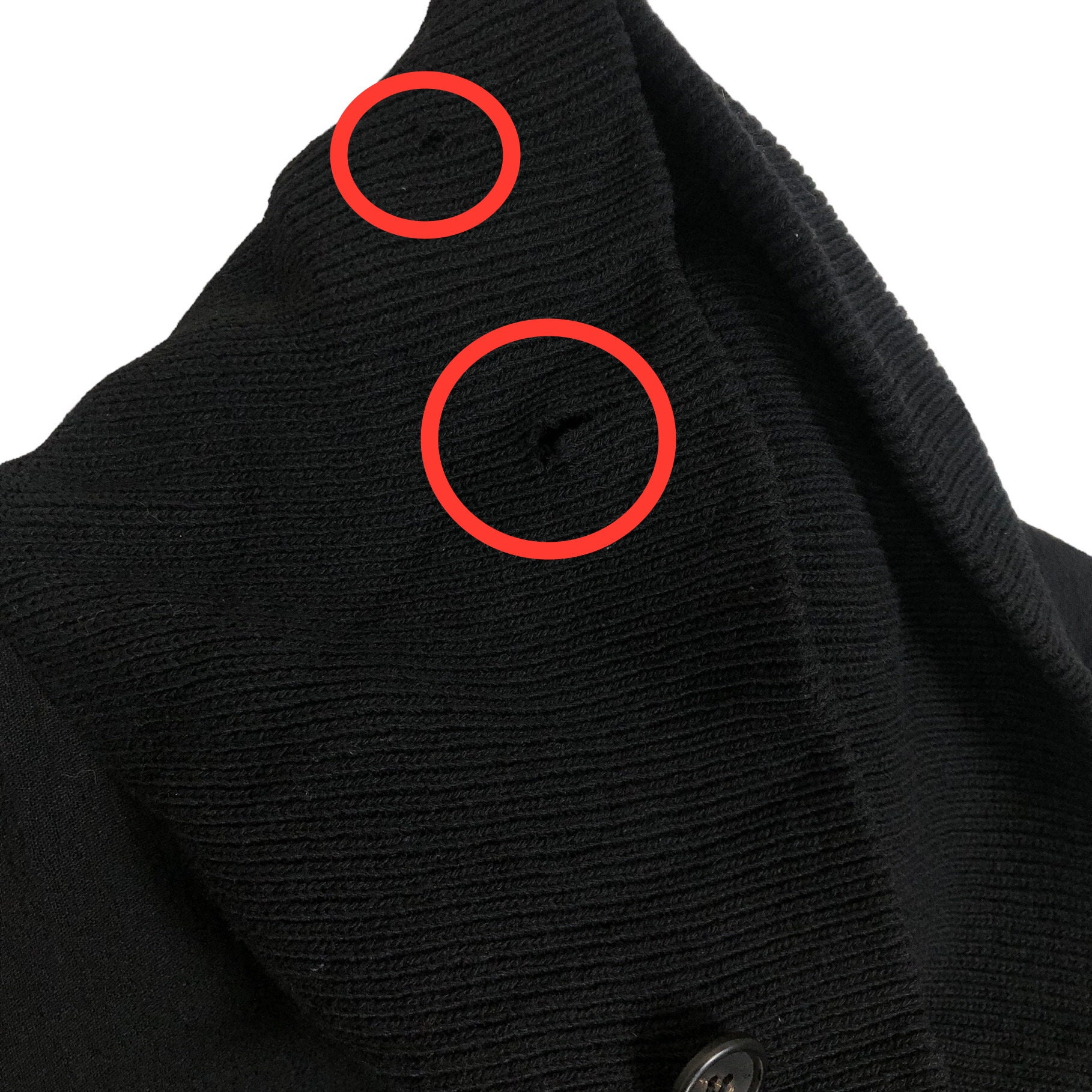 Vintage 90s Archive Y's Yohji Yamamoto Wool Overcoat: Japanese