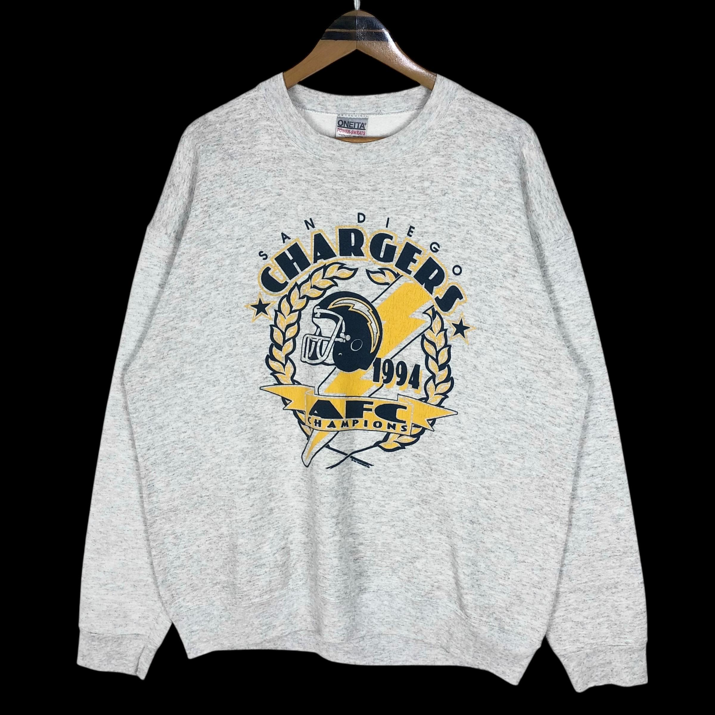 Vintage 90s NFL San Diego Chargers 1994 AFC Champions Crewneck