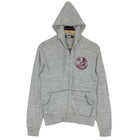 Vintage Hysteric Glamour Hoodie Full Zip Sweatshirt Big Logo Vintage Hysteric Glamour Hoodie Full Zip Sweatshirt Big Logo