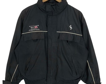 90s SKYLINE 日産 ナイロン ボンバージャケット 短丈 Tech 企業