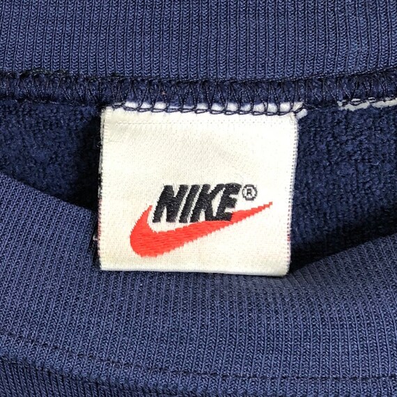 Vintage 90s Nike Swoosh Crewneck Sweatshirt Pullo… - image 7