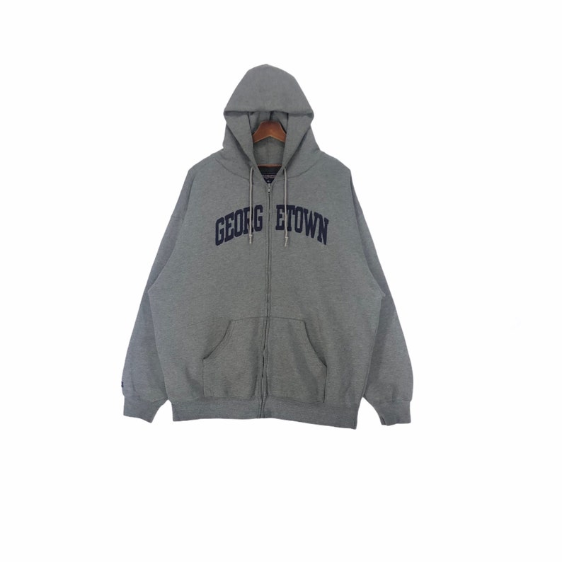 Vintage University Hoyas Jansport Zip up Hoodie Etsy