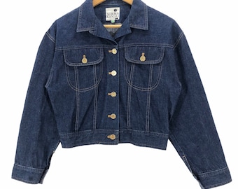 Vintage Norma Kamali Denim Jacket Button Up Designer Women’s Size S
