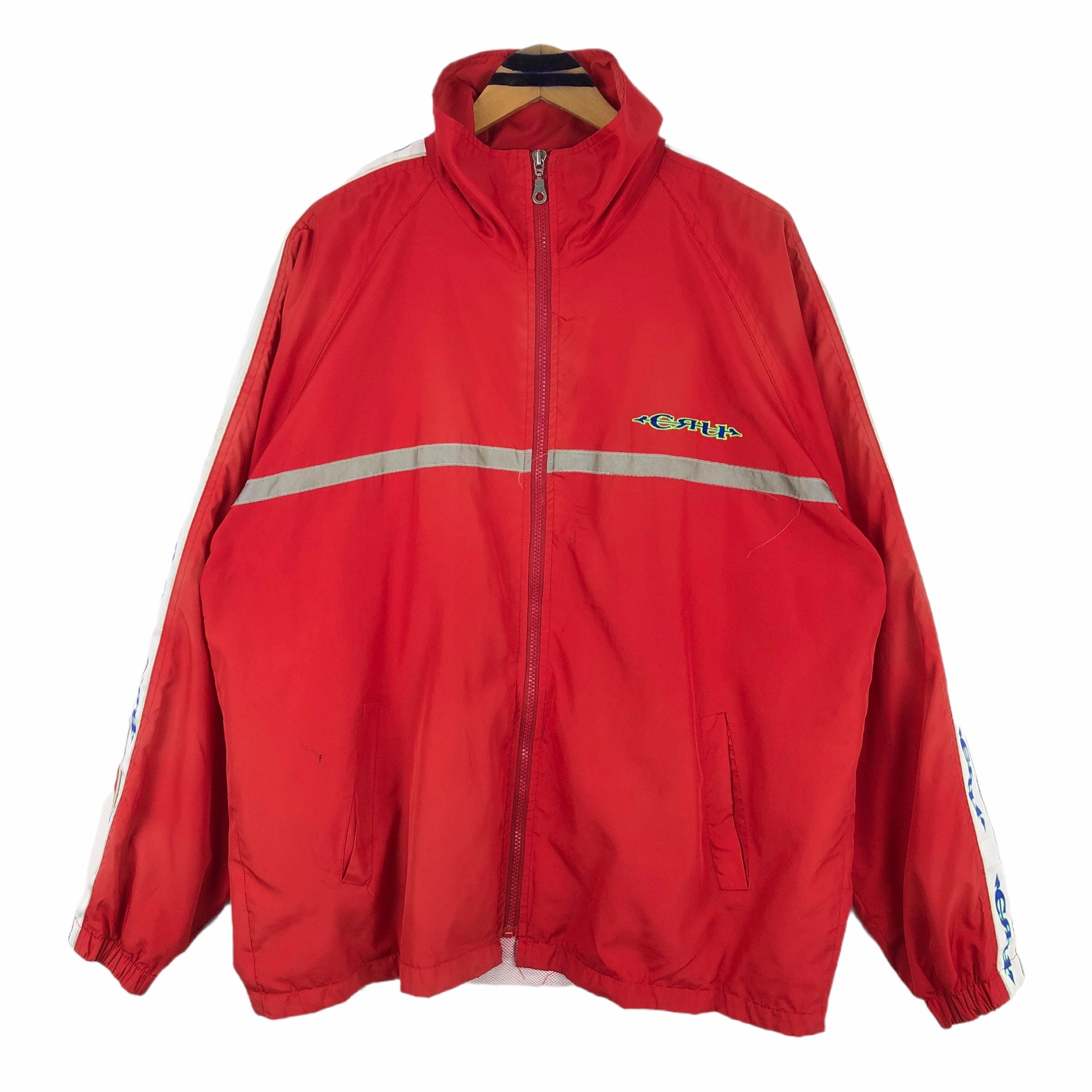 Vintage 90s CRU Design Made in USA Windbreaker Jacket Nylon Polyester Light  Jacket Big Logo Embroidery Streetwear Size L - Etsy