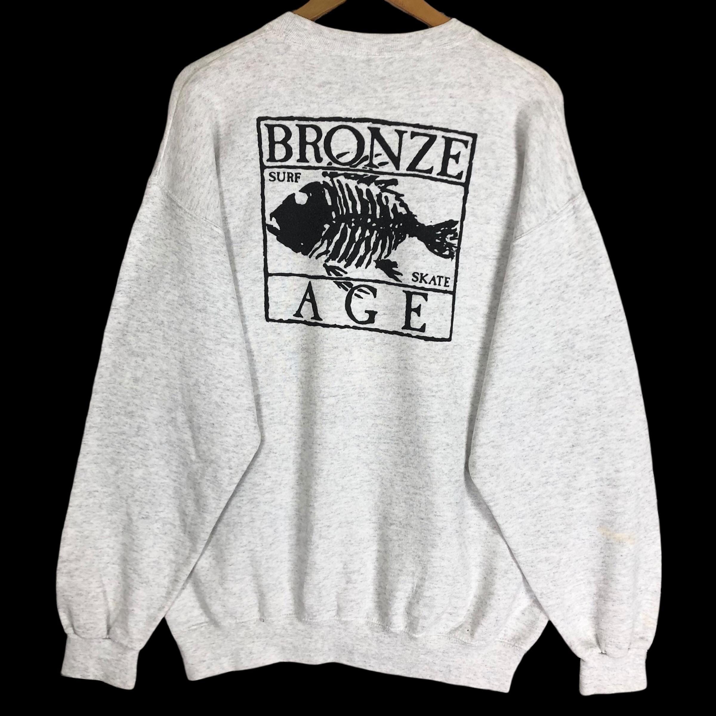 Vintage 90s Bronze Age Crewneck Sweatshirt Surf Skate Pullover
