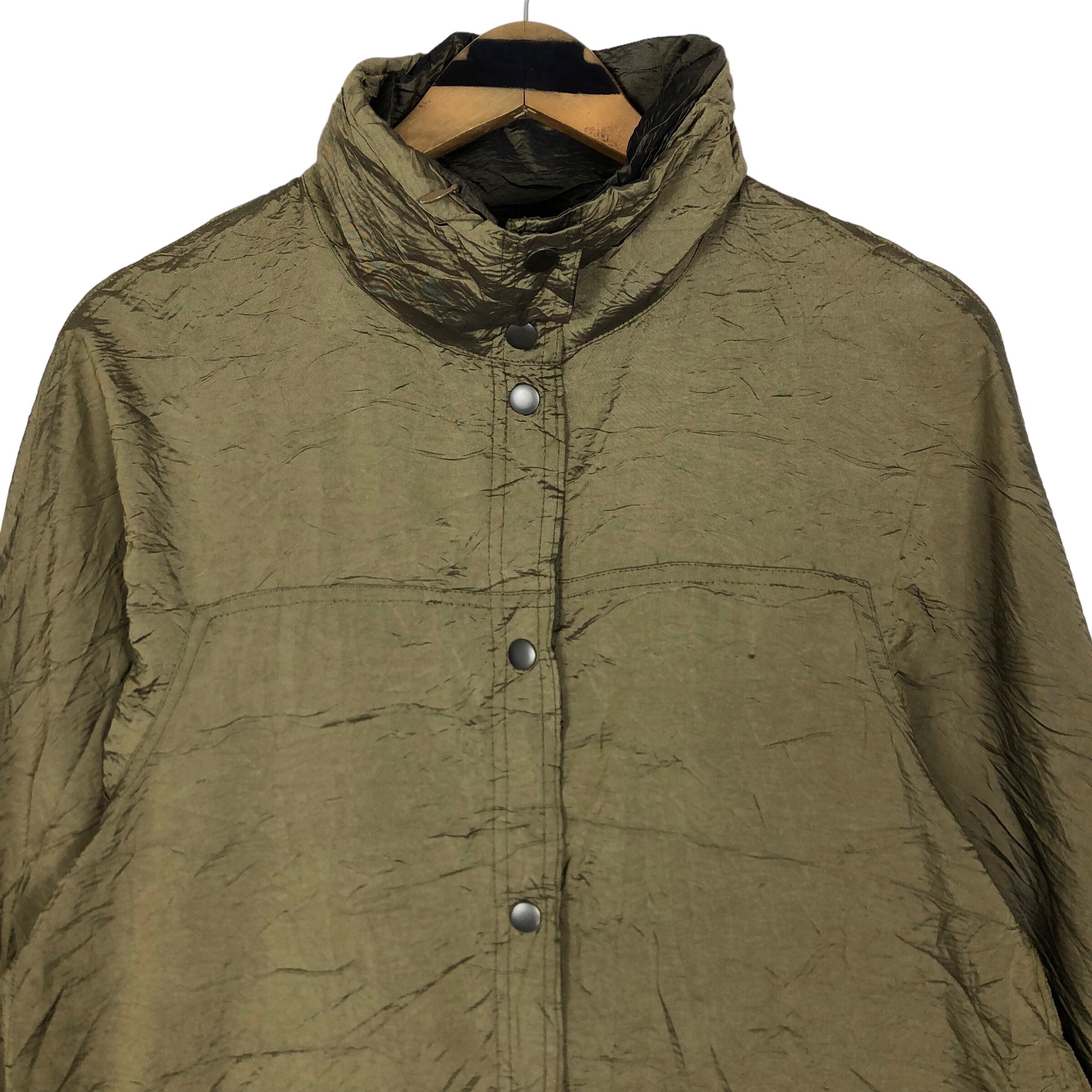 Mycra Pac One リバーシブルレインコート：オリーブグリーン ナイロン