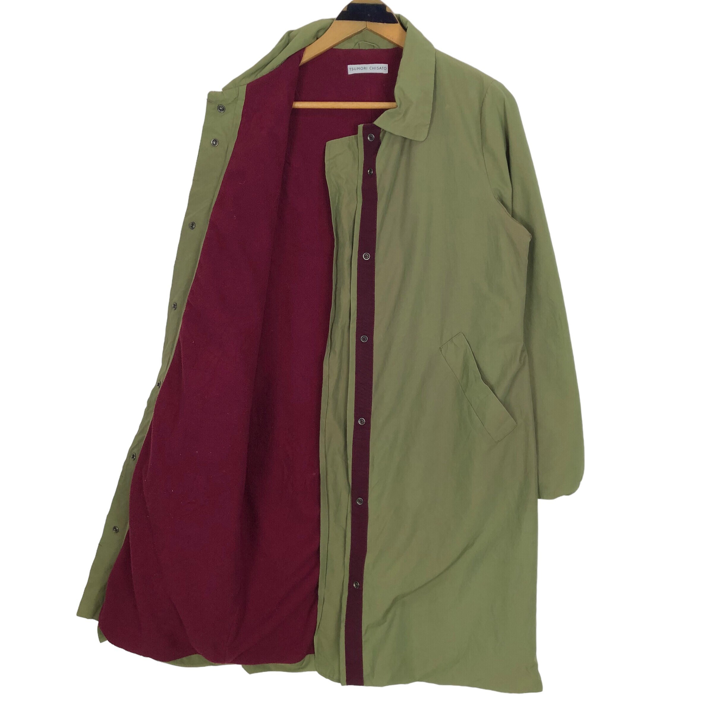 Vintage Tsumori Chisato 2001 AW Nylon Car Coat Fleece Lining Parka 