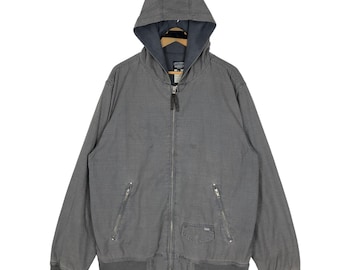 Vintage Stussy Garment Workgear Worker Jacket Hoodie Vintage Stussy Garment Workgear Worker Jacket Hoodie