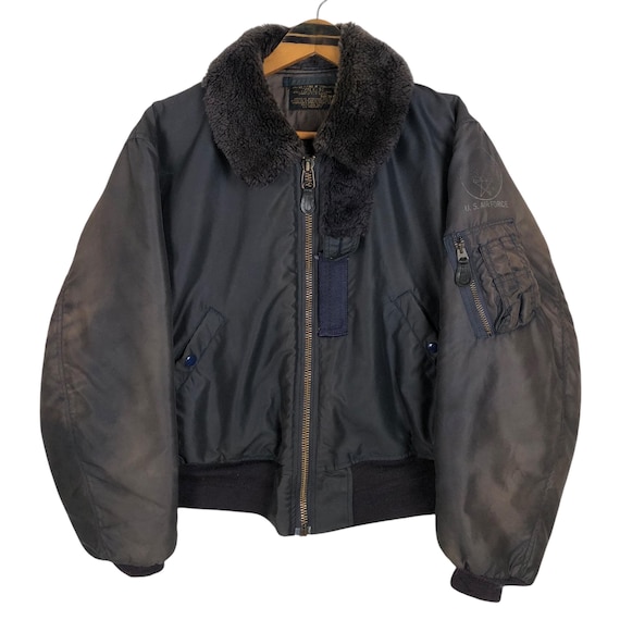 Vintage 90s Pherrow’s B-15C Flight Jacket: US Air Force Bomber, Size 38