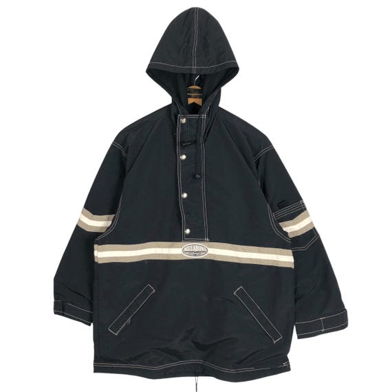 Vintage 90s Billabong Anorak Jacket: Embroidered Logo Pullover