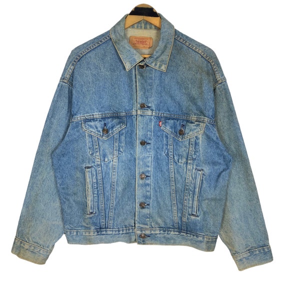 Vintage Levis Strauss Lot 70507 0214 Denim Trucker Jacket Rare