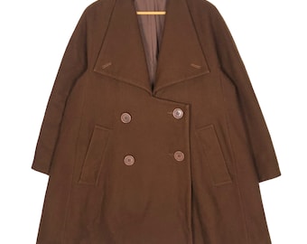 Masaki Matsushima Homme Wool Double Breasted Long Coat, Made in