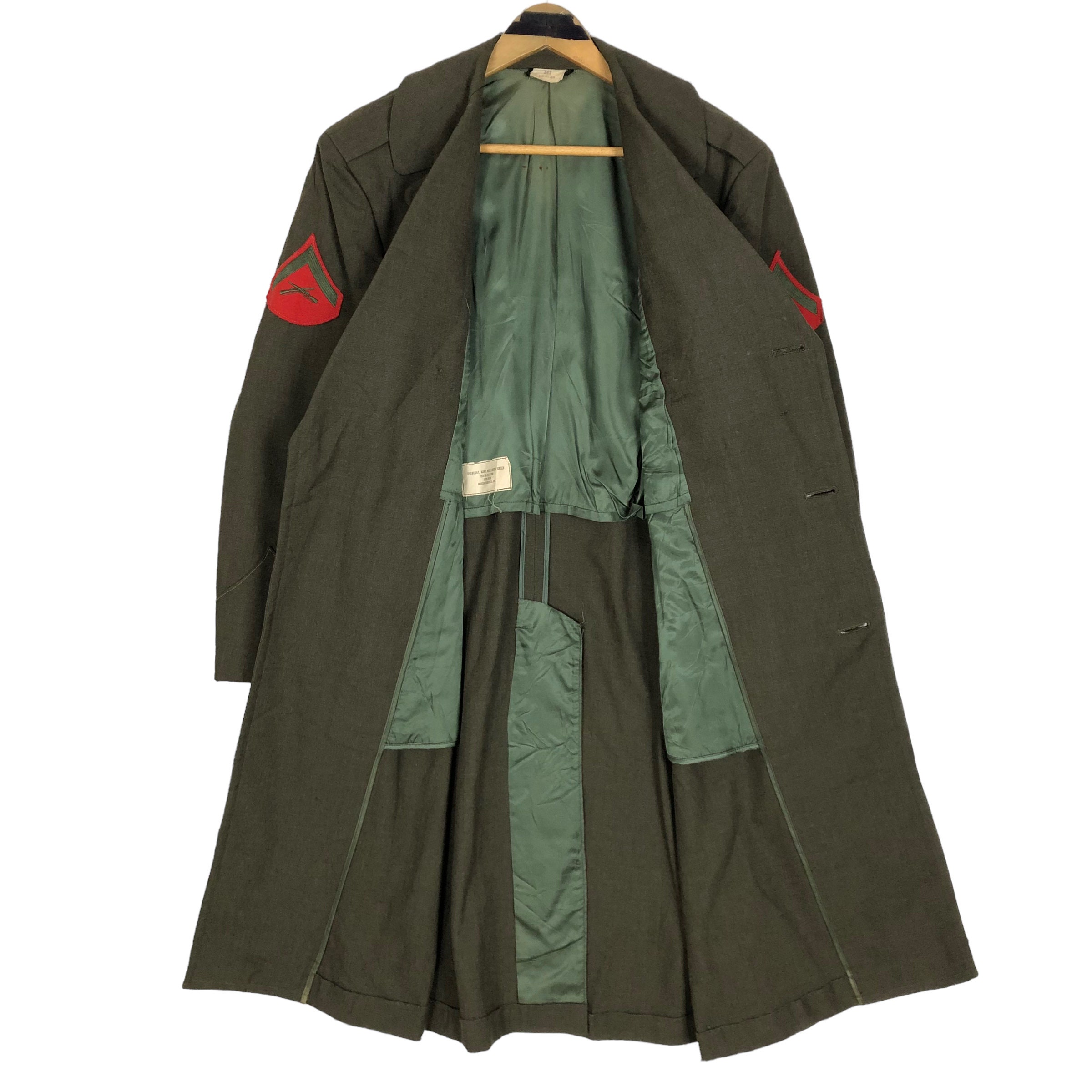 Vtg 70s United States Marine Corps Wool Trench Coat USMC Vtg 70s United States Marine Corps Wool Trench Coat USMC
