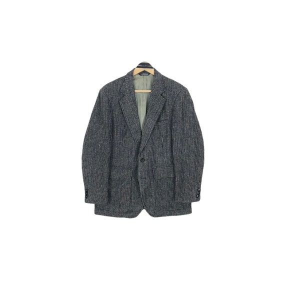 Vintage 90s Harris Tweed X George Barry Wool Coat… - image 2