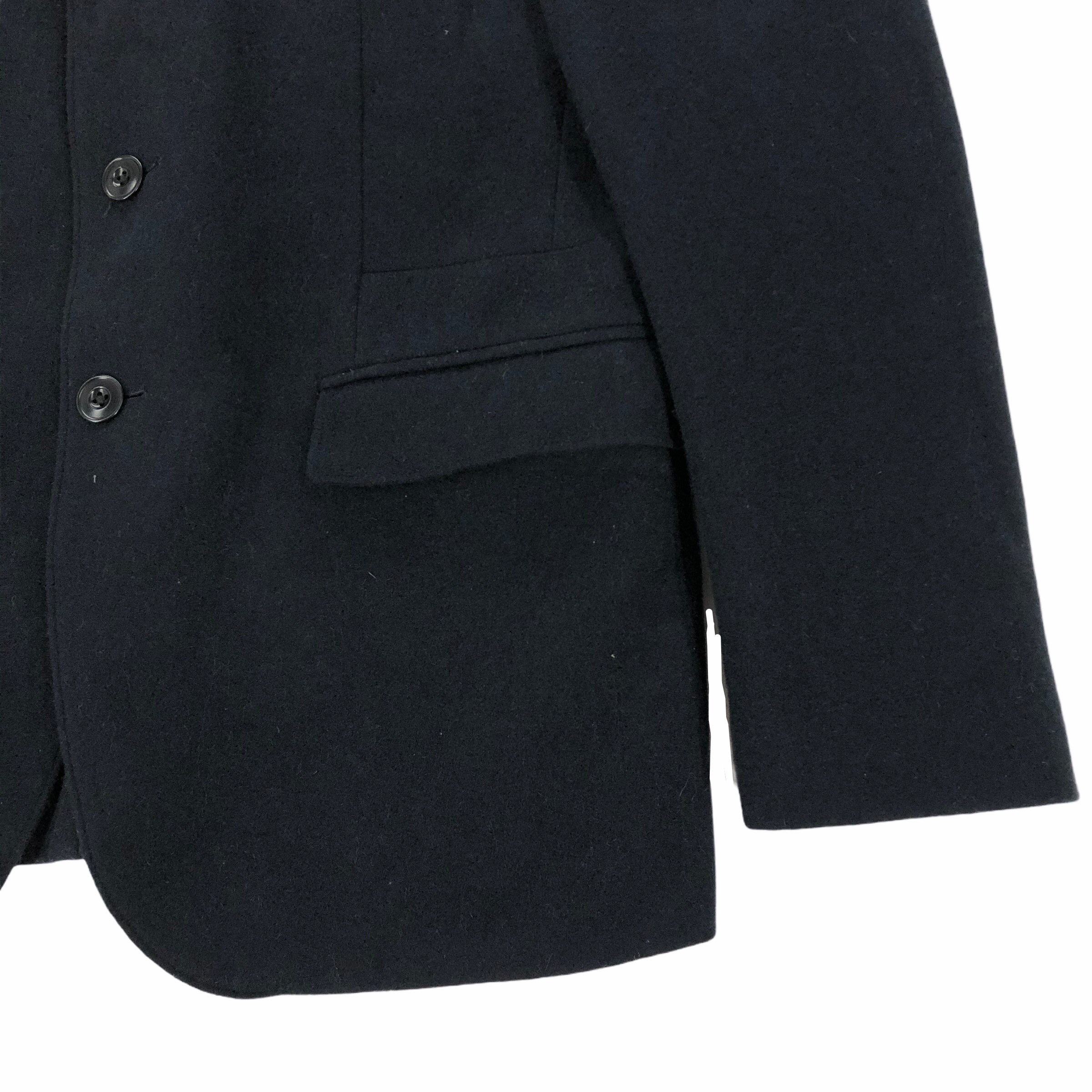 UNIQLO＋J カシミヤ アシンメトリー ブラック ブラウン 2枚セット M W/TOP MOSSA OVERSIZED JACKET WITH WITH BLANKET STITCH DESIGN