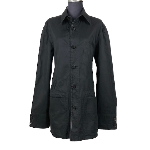 Y's Yohji Yamamoto Black Cotton Jacket - Japanese Designer