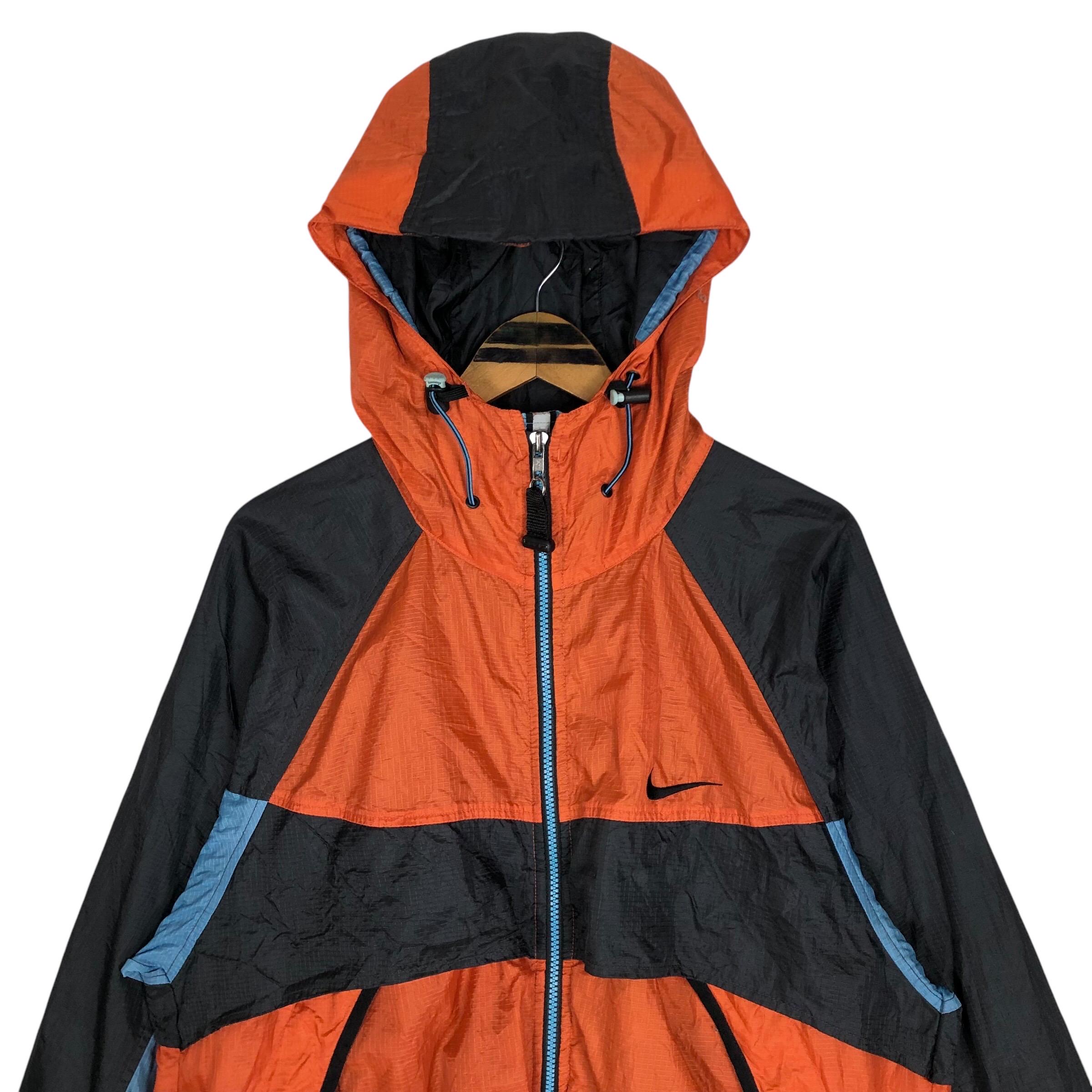 Vintage 90s Nike ACG Hooded Windbreaker Jacket Swoosh Embroidery