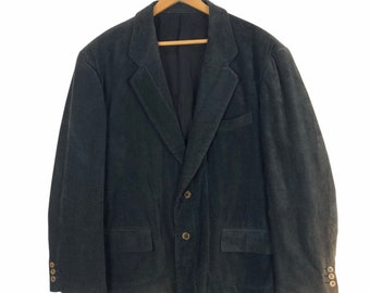 Vintage 90s Comme Des Garcons Homme AD1992 Corduroy Coat Fall 1992 Single Breasted Cotton Coat Junya Watanabe Japanese Brand Designer Size M 売れ済店舗 90s comme jacket black homme garçons des テーラードジャケット