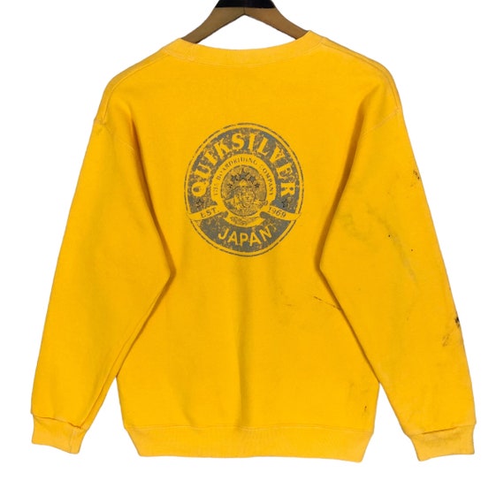 Quiksilver, Vintage Quiksilver Boardriding Company Japan Crewneck Sweatshirt Pullover Sweater Big Logo Surfwear Streetwear Size S