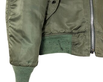 Vintage 70s I. Spiewak MA-1 Bomber Jacket: USAF Military Flight