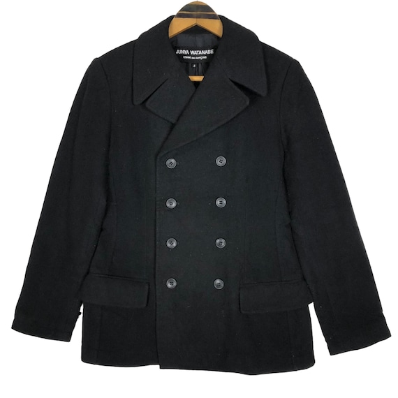 Junya Watanabe Comme Des Garcons Wool Pea Coat - Double Breasted
