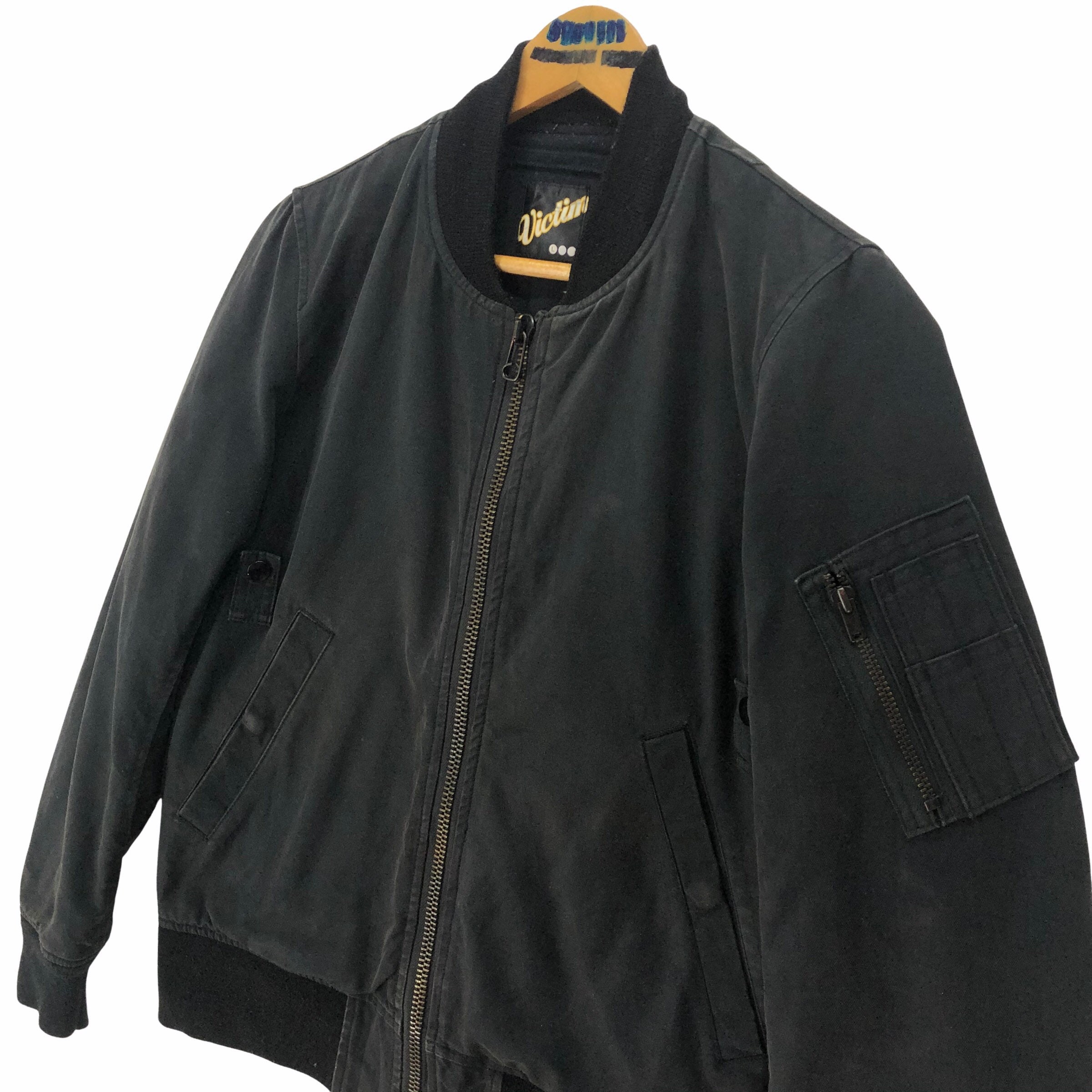VICTIM Japan Bomber Jacket Flight Cotton Polyester Zip up - Etsy