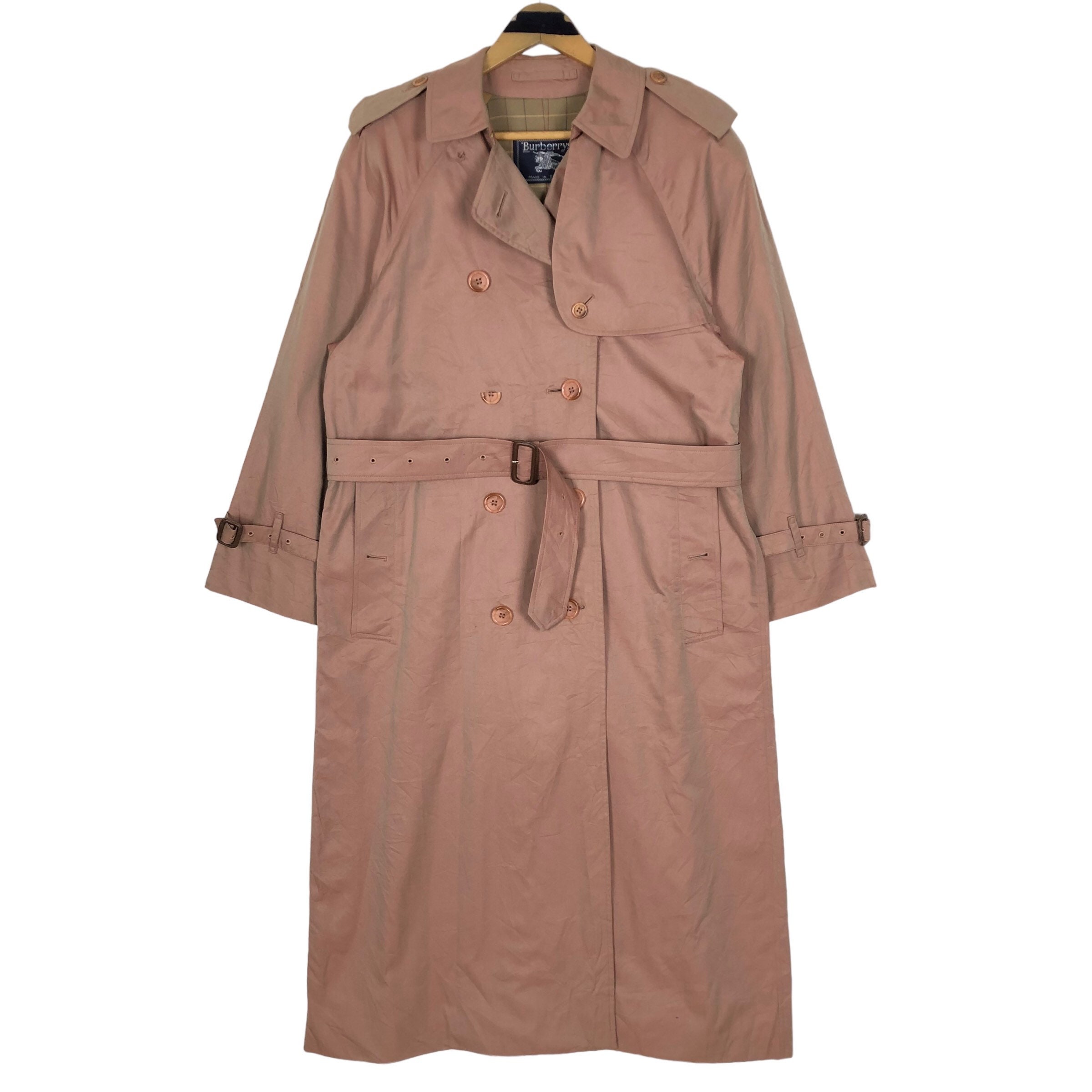 90s vintage Burberry double trench coat