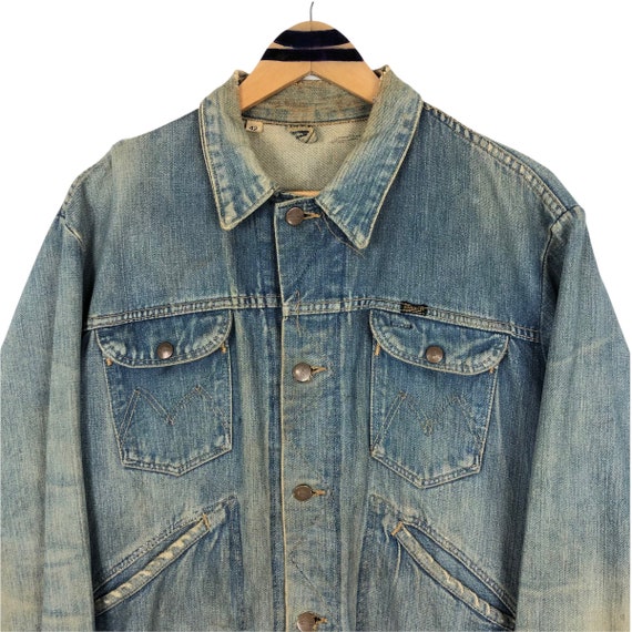 Vintage 90s Wild Jeans Trucker Jacket Size Large Wild Jeans