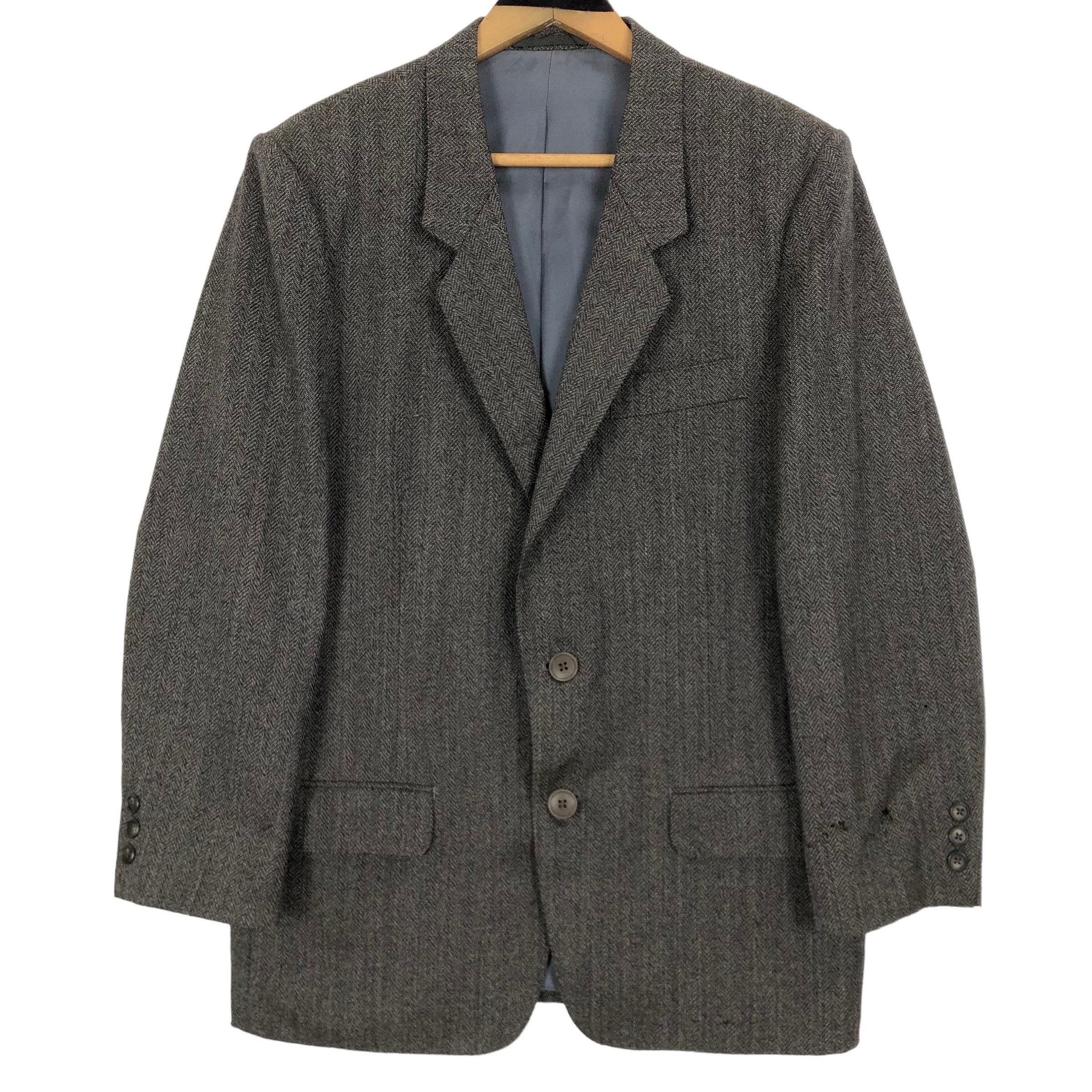 Y’s for men ヘリンボーン柄 ウールジャケット 90s Vintage 90s Y's for Men Yohji Yamamoto Wool Herringbone Blazer