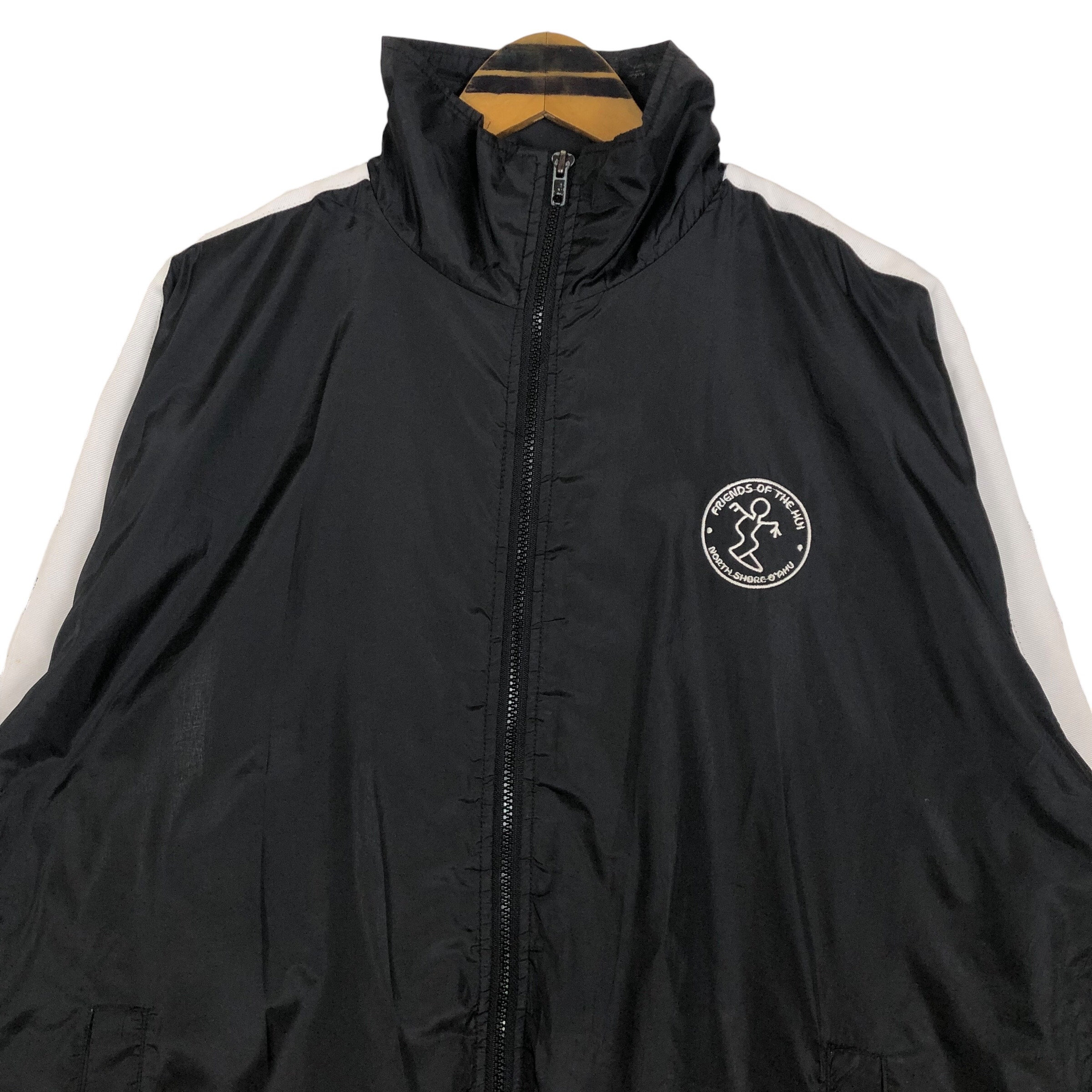 Vintage Da Hui Nylon Light Jacket North Shore O'ahu Big Logo