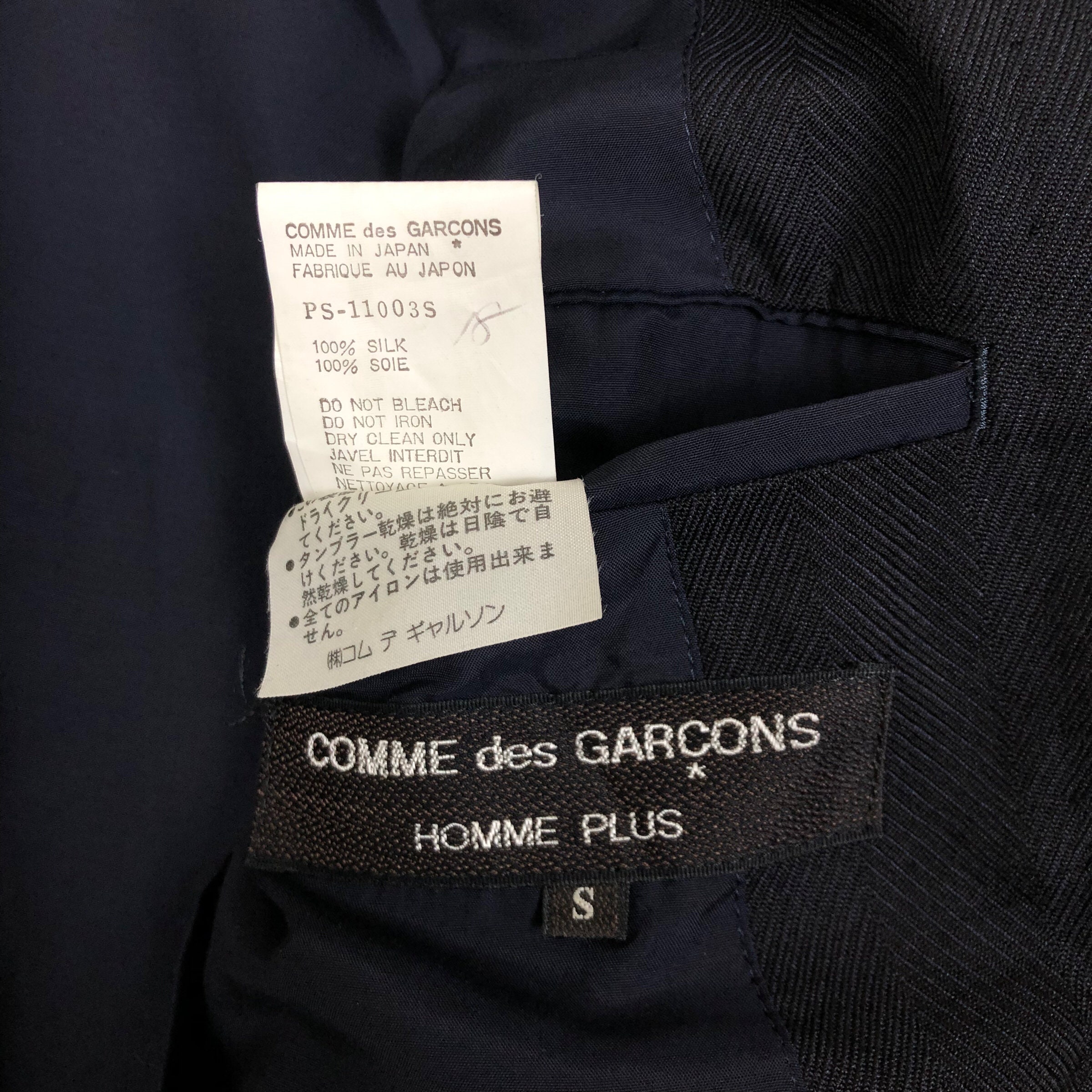 シ*ん様 old comme des garcons homme 80s 90s Vintage 90s Comme Des Garcons Homme Plus Silk Double Breasted