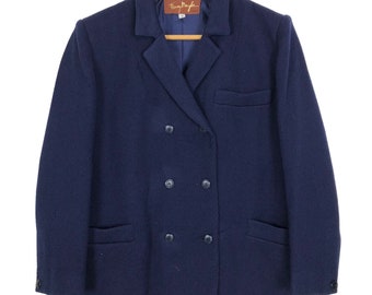 Vintage Thierry Mugler Paris Wool Double Breasted Short Coat - Size 9