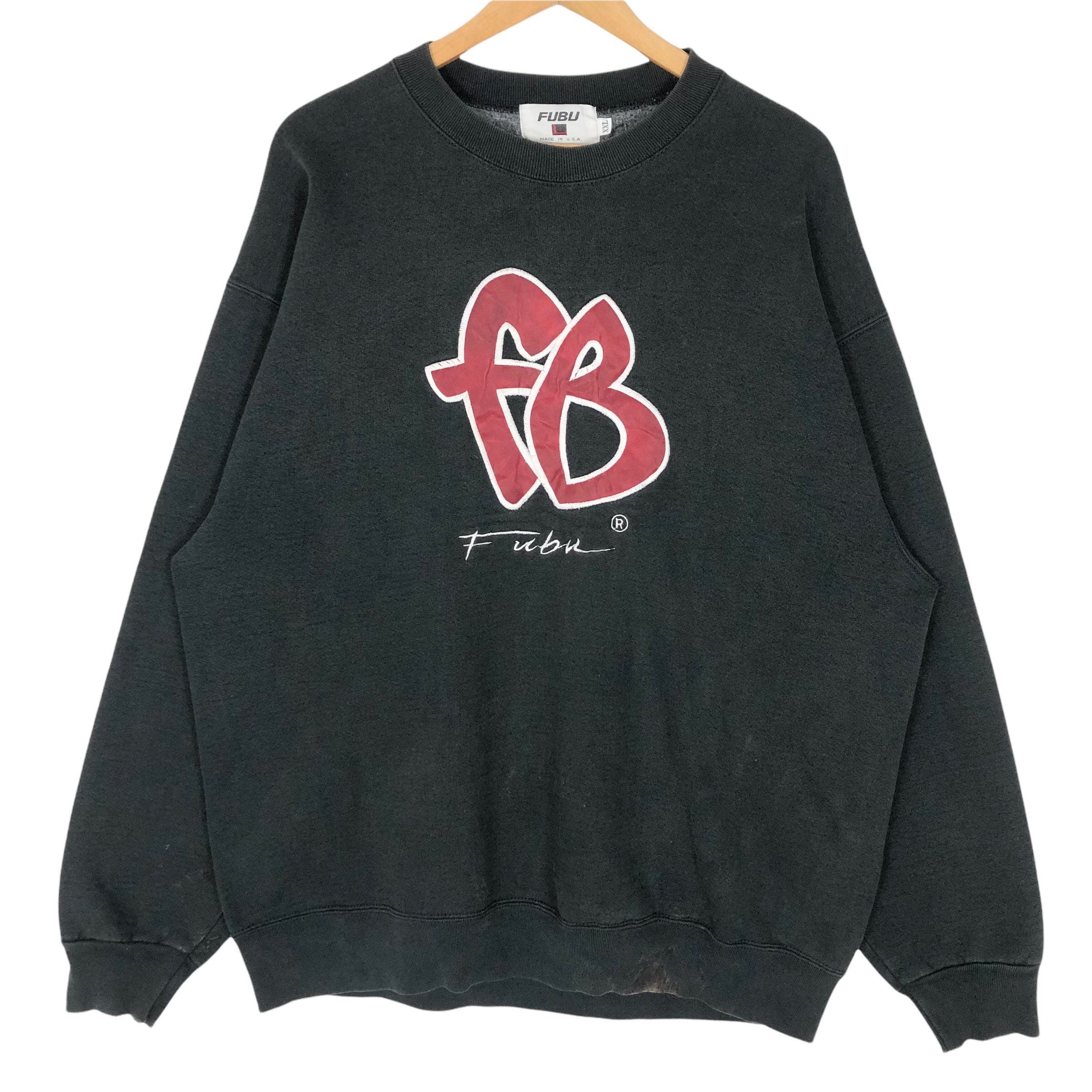 Vintage 90s Fubu Crewneck Sweatshirt Big Logo Embroidery Vintage 90s Fubu Crewneck Sweatshirt Big Logo Embroidery