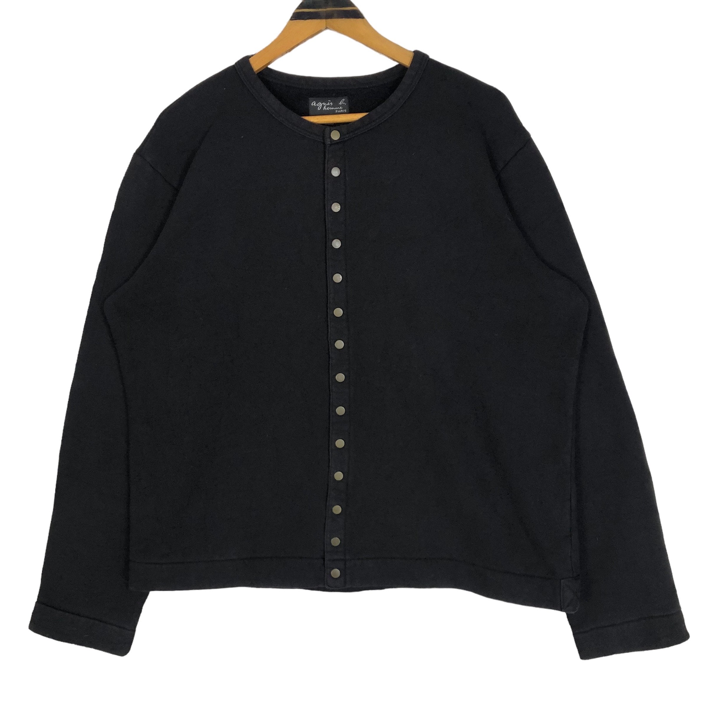 90s agnes b. HOMME Sweat Jacket Made in France, Excellent