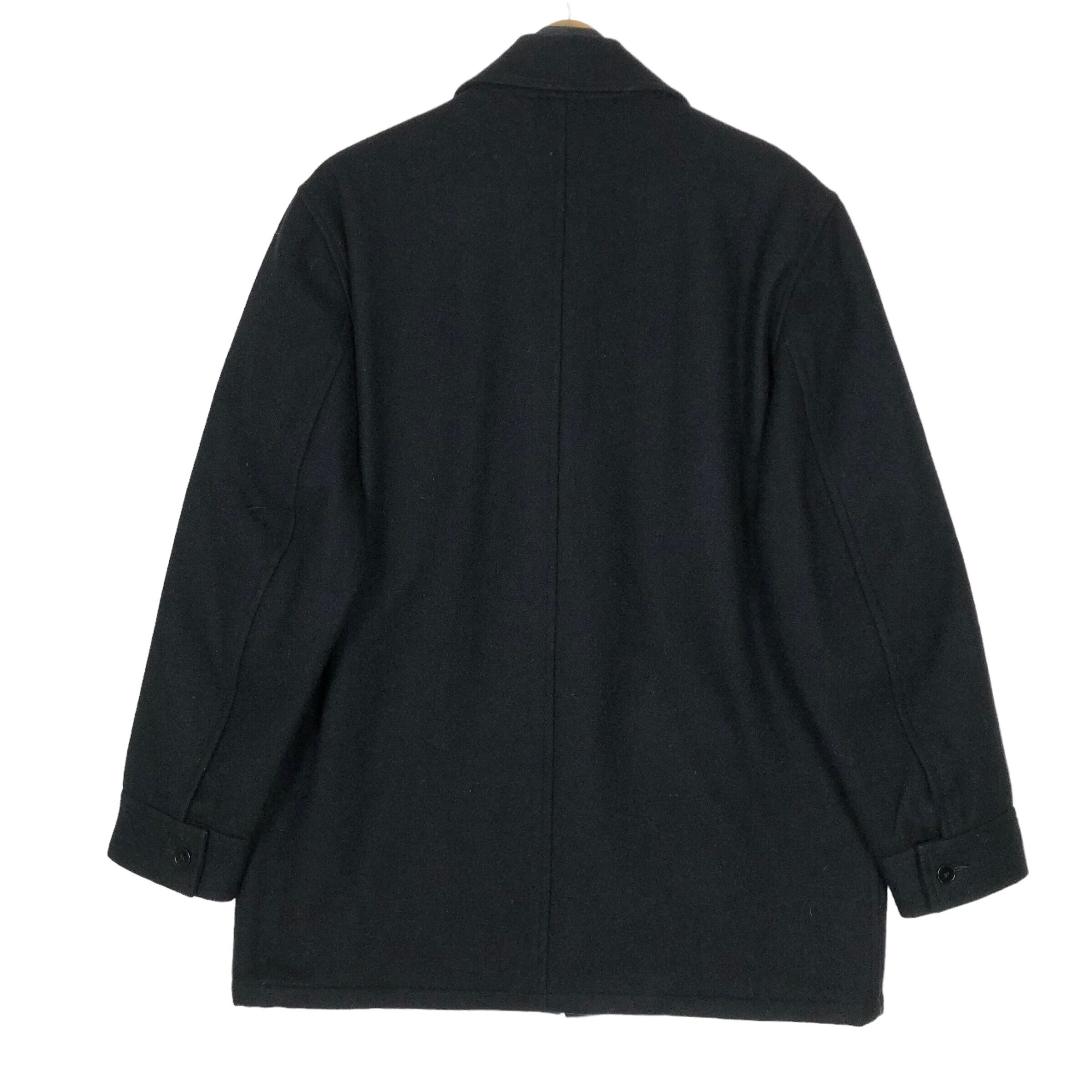 Vintage Agnes B Homme Paris Wool Parka Full Zip Jacket Made in 