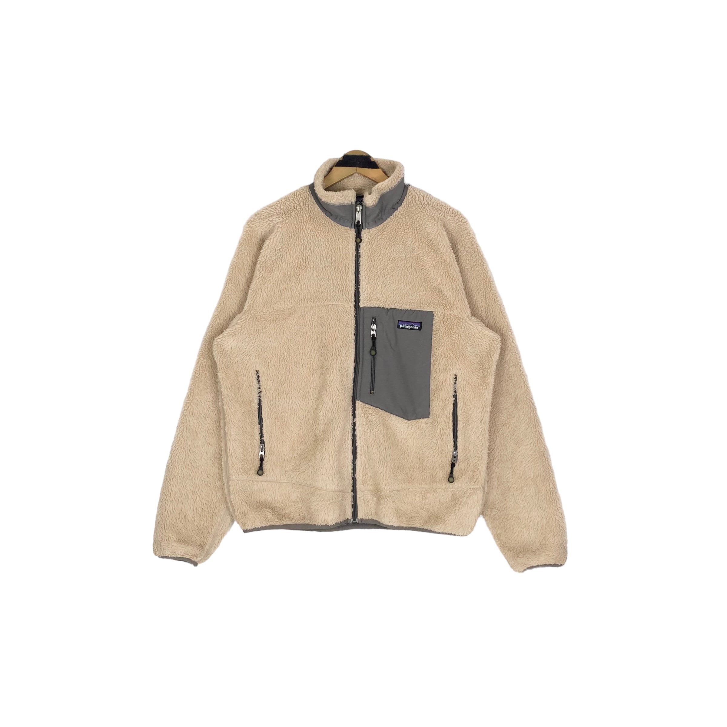 Vintage Patagonia Retro-x Fleece Jacket: Beige Sherpa, Made in 