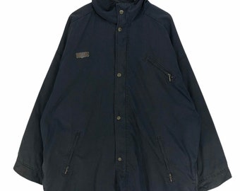 Vintage 90s Columbia Sportswear Company Men’s Winter Jacket Button Zip Up Puffer Jacket Down Jacket Oversized Size XL