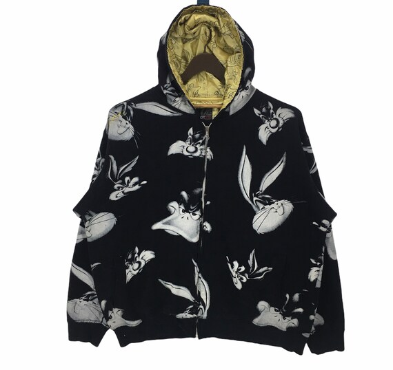 Vintage Warner Bros Looney Tunes Full Print Hoodie