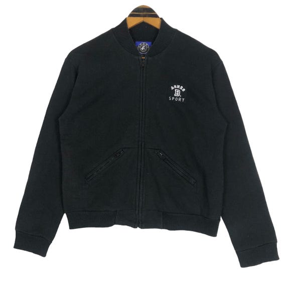 Vintage Agnes B Sport Sweater Zip up Sweatshirt Small Logo Agnes B 