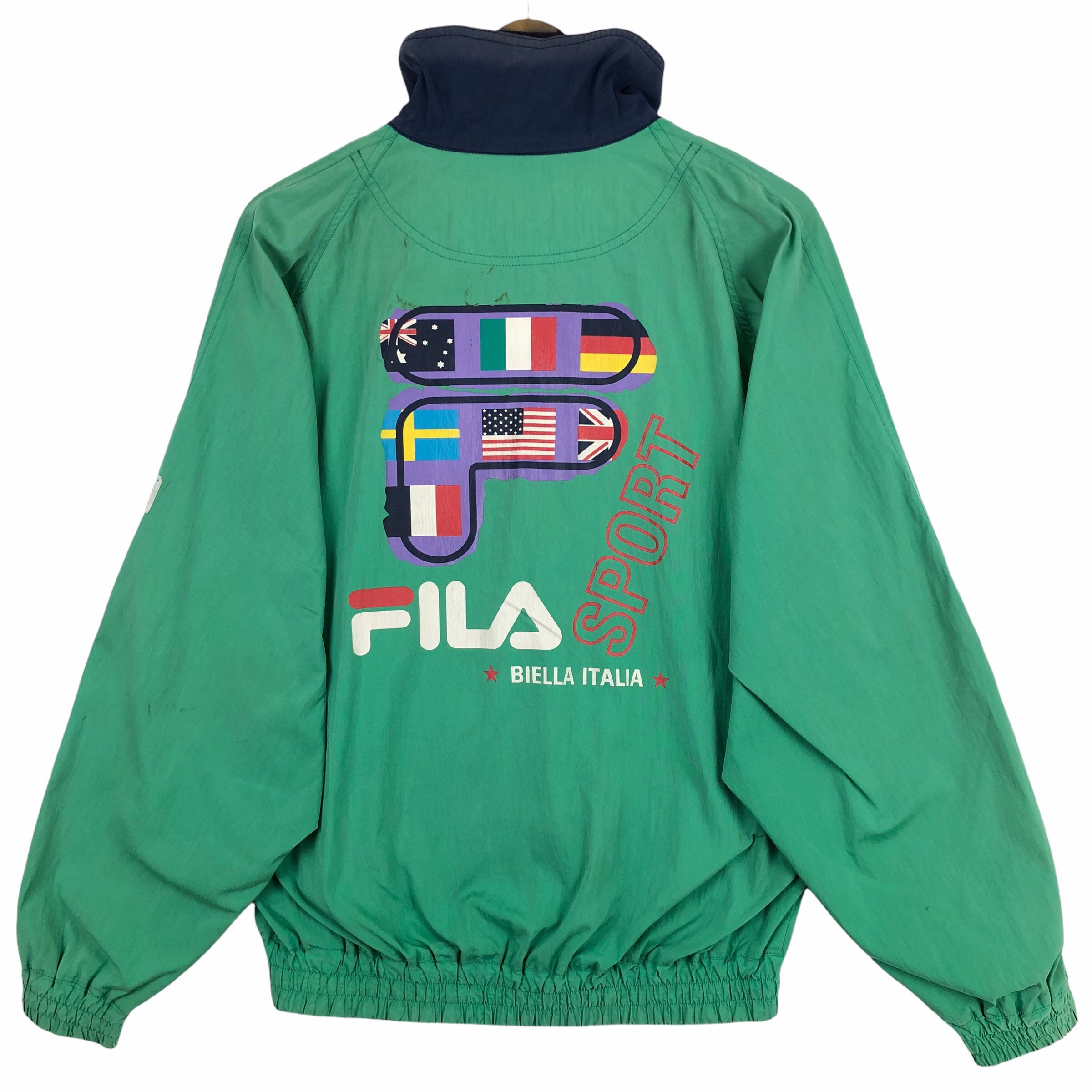 Vintage Fila Sport Biella Italia Light Jacket Harrington Vintage Fila Sport Biella Italia Light Jacket Harrington